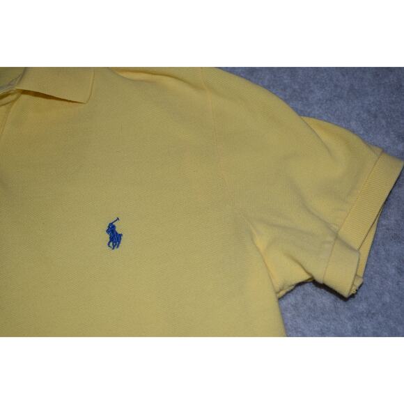 Polo Ralph Lauren Mens Size Small Custom Fit Golf Polo Shirt Cotton Yellow - Picture 4 of 6